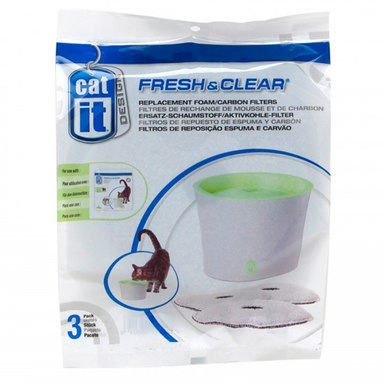 Pack filtro fuente bebedera f&c design pack 3 unidades