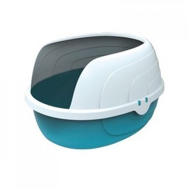 Bandeja sanitaria con borde - sherbin - azul 49 x 39 x 20.9 cm