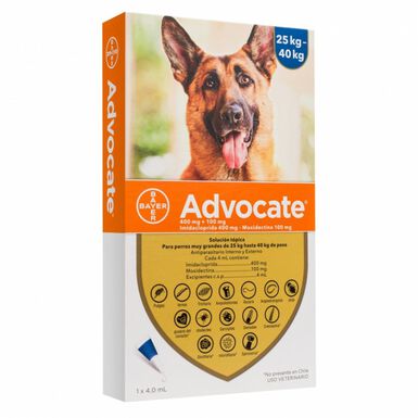 Advocate Perros 25 A 40Kg Antiparasitarios