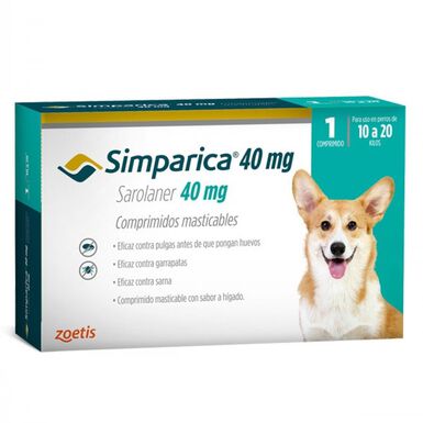 Simparica 40 Mg Antiparasitario Oral Antiparasitarios