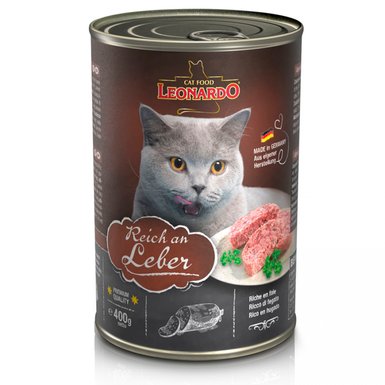 Leonardo lata quality selection higado alimento húmedo para gatos 400g