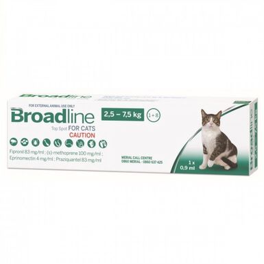 Broadline antiparasitarios 1 pipeta de 0.9 ML