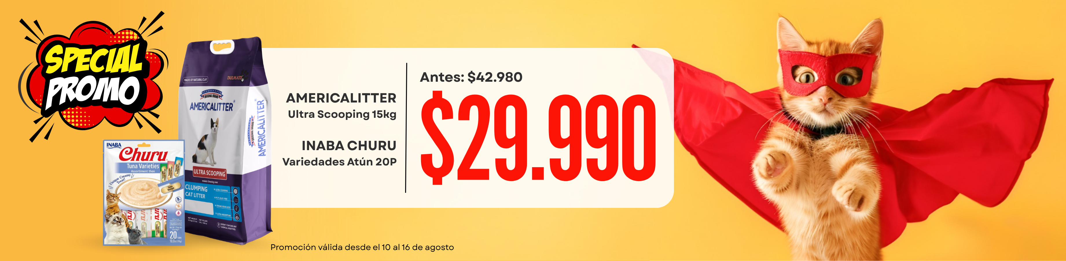 Semana del gato promo arena