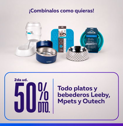 2da ud a un 50% en todo plato y bebederos 2da ud a un 50% en todo plato y bebederos