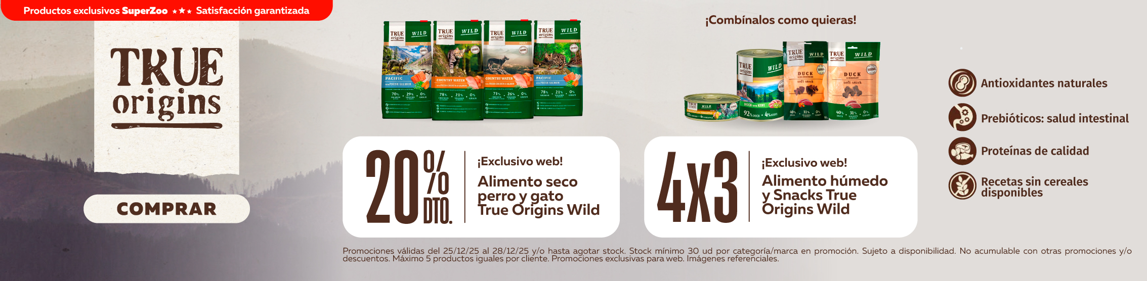 super ofertas true origins