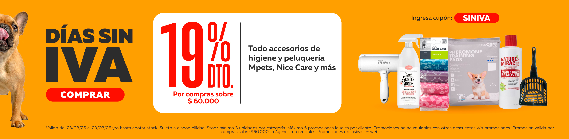 dias sin iva higiene