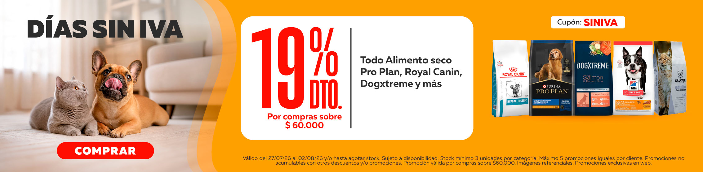 dias sin iva alimento