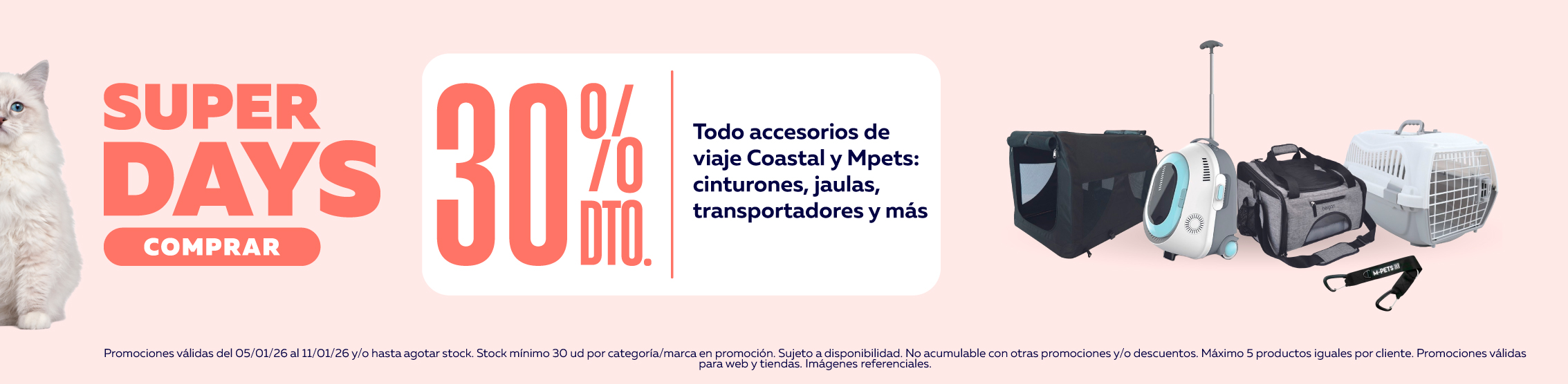 superdays viaje jaulas y transportadores