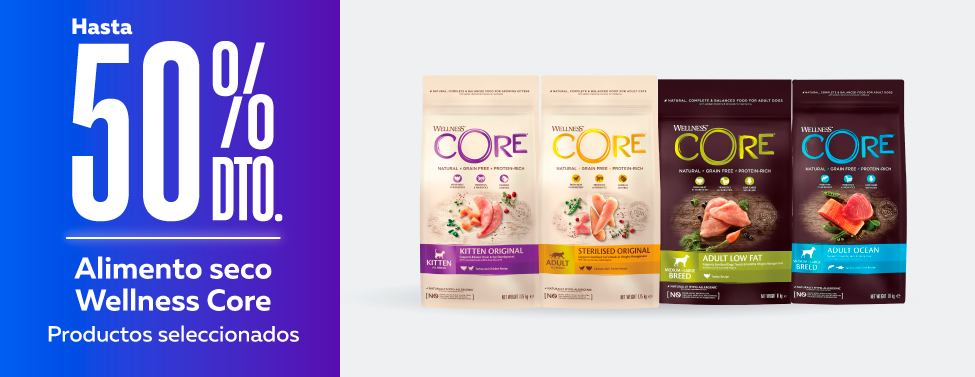 Alimento seco Wellness core seleccionado Alimento seco Wellness core seleccionado