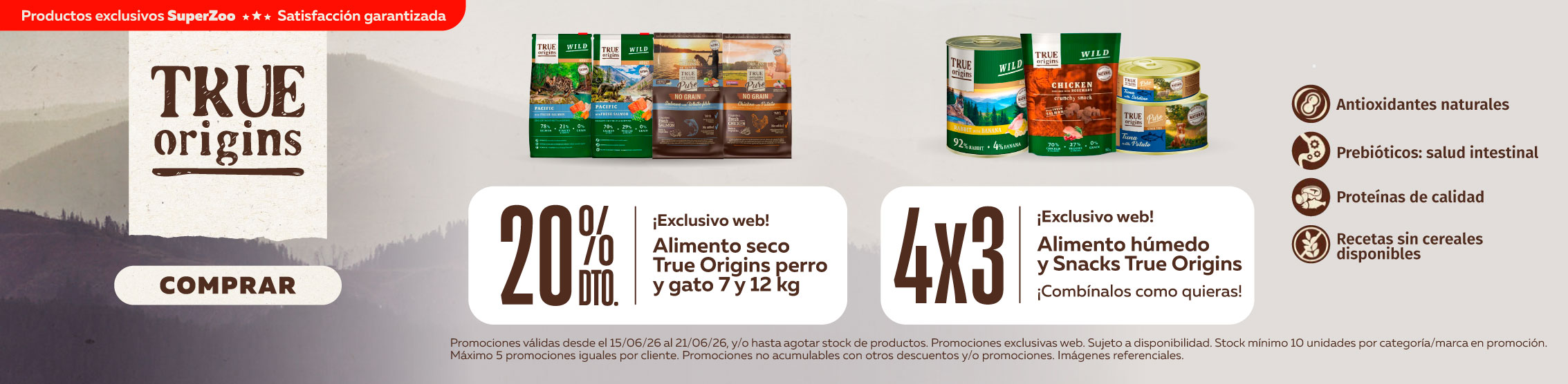 super ofertas true origins