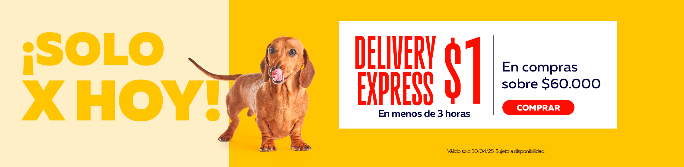 Delivery express solo a $1