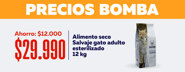 Ahorro de $12.000 en Alimento seco Salvaje Gato adulto esterilizado 12kg