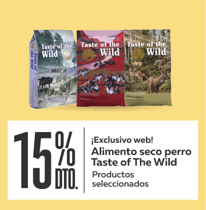 15% de dto. en Taste of the wild perro