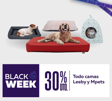 Ofertas Black week en camas Leeby y Mpets