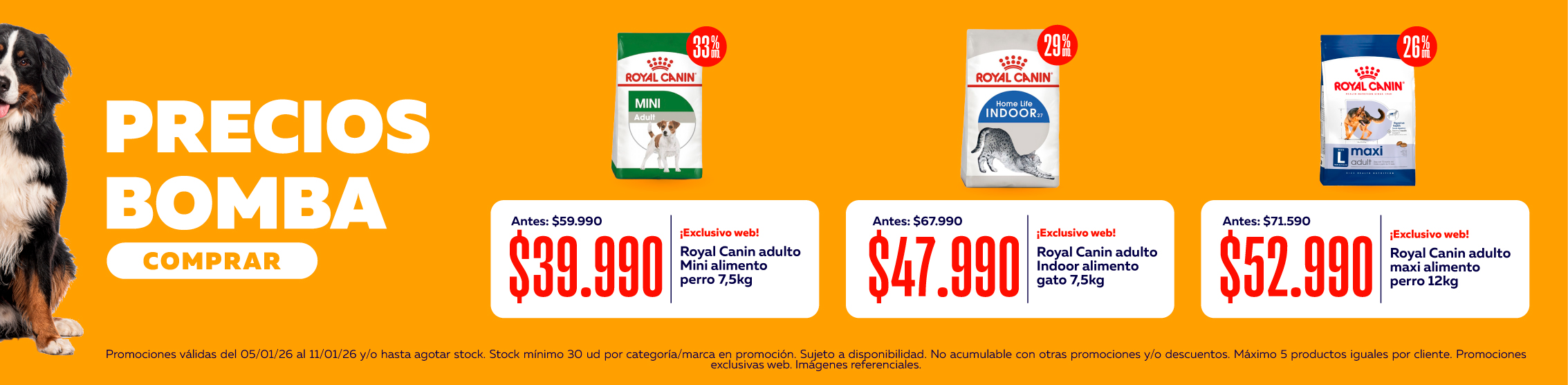 precios bomba Royal Canin