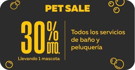 50% todos los servicios de baño y peluquería0