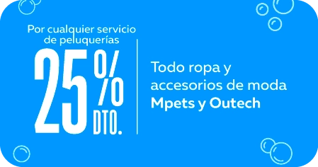 Ropa y accesorios Mpets y Outech 25%