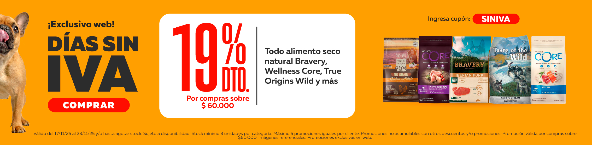 dias sin iva alimento natural