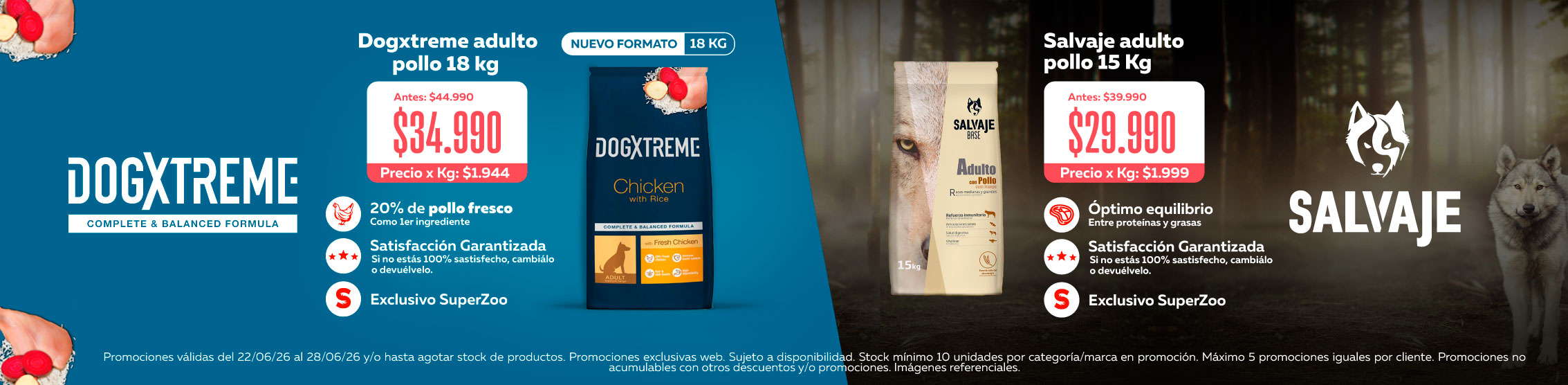 dias sin iva dogxtreme y salvaje