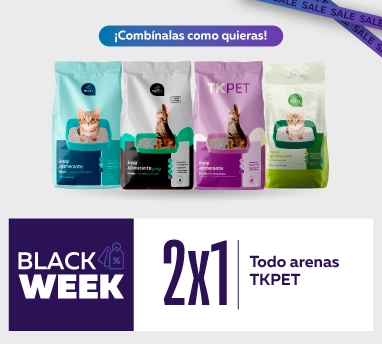 Ofertas Black week en arenas Tk-Pet