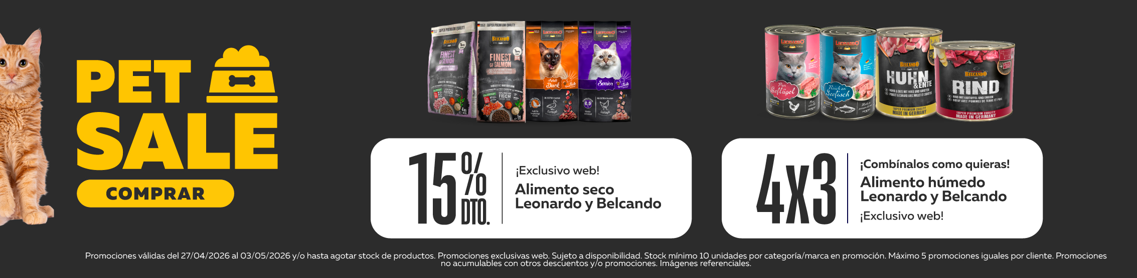 Pet sale leonardo y belcando