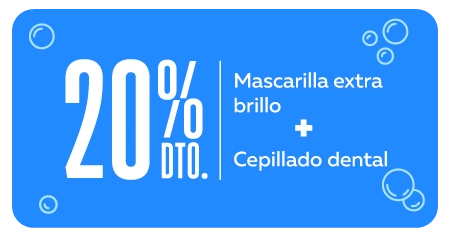 20% mascarilla mas cepillado