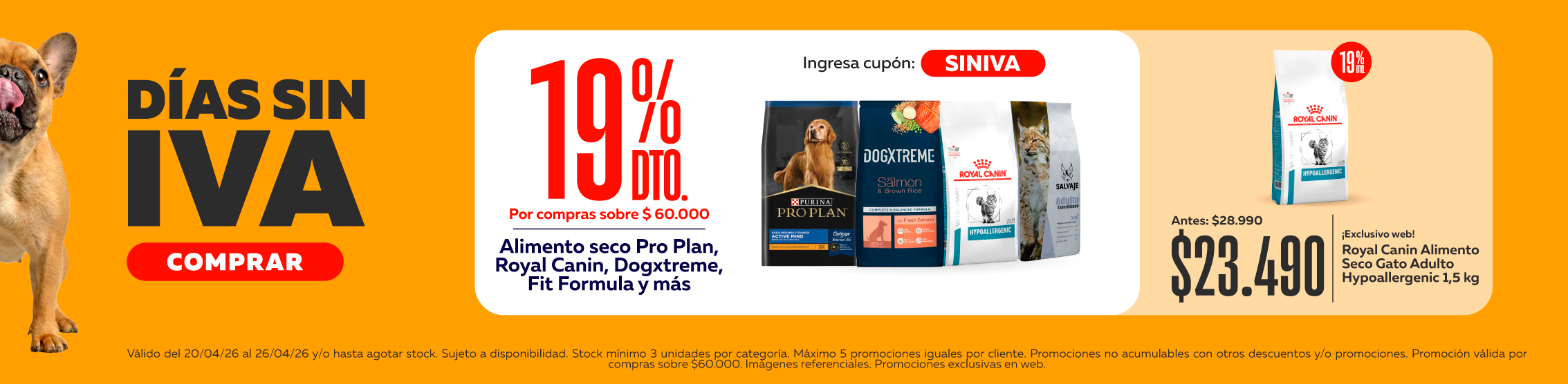 dias sin iva alimento