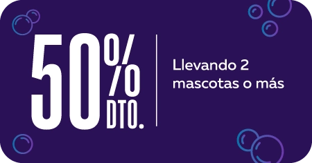 50% todos los servicios de baño y peluquería0