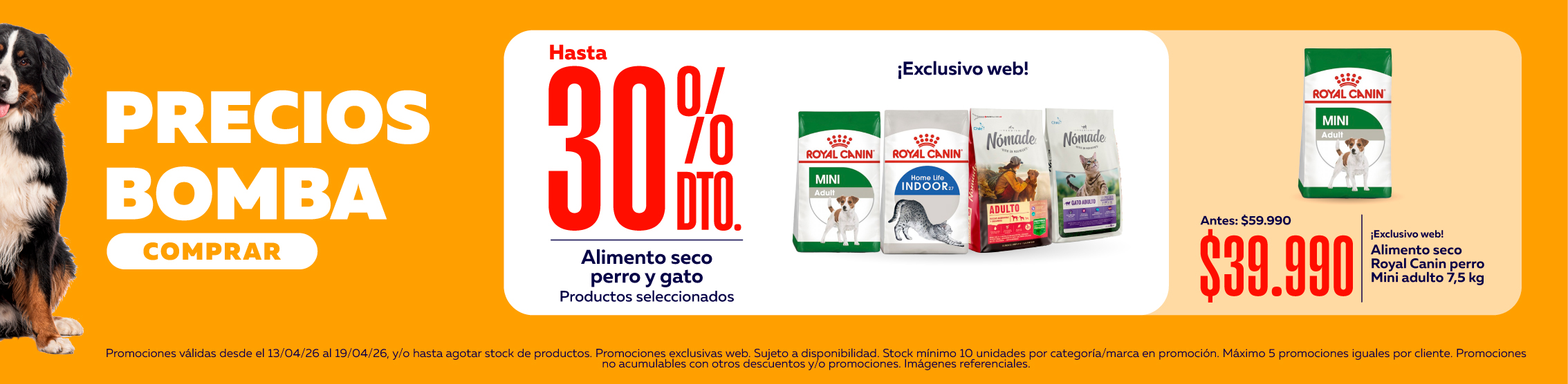 precios bomba alimento