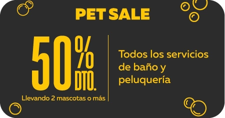 30% todos los servicios de baño y peluquería