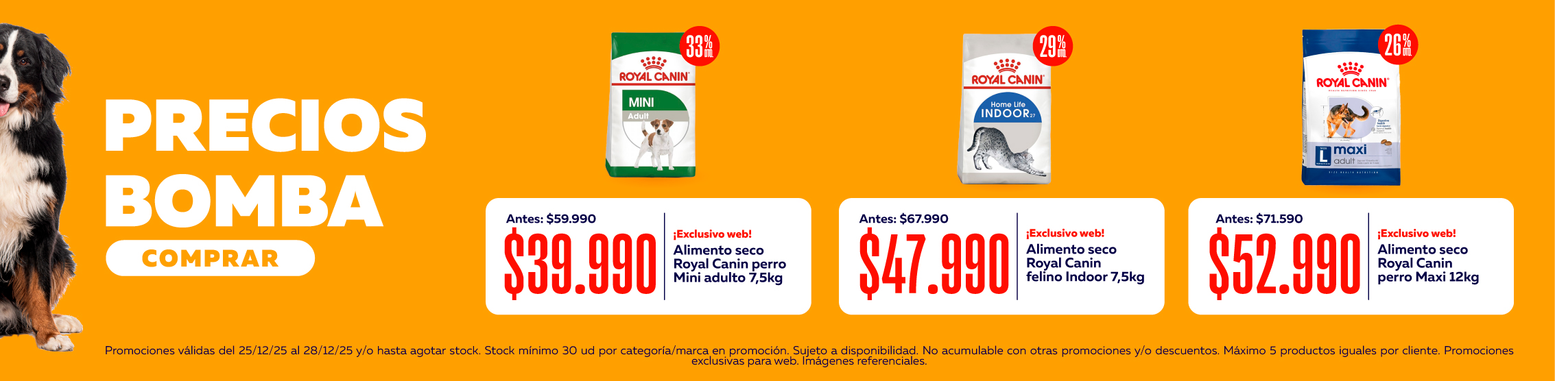 precios bomba Royal Canin