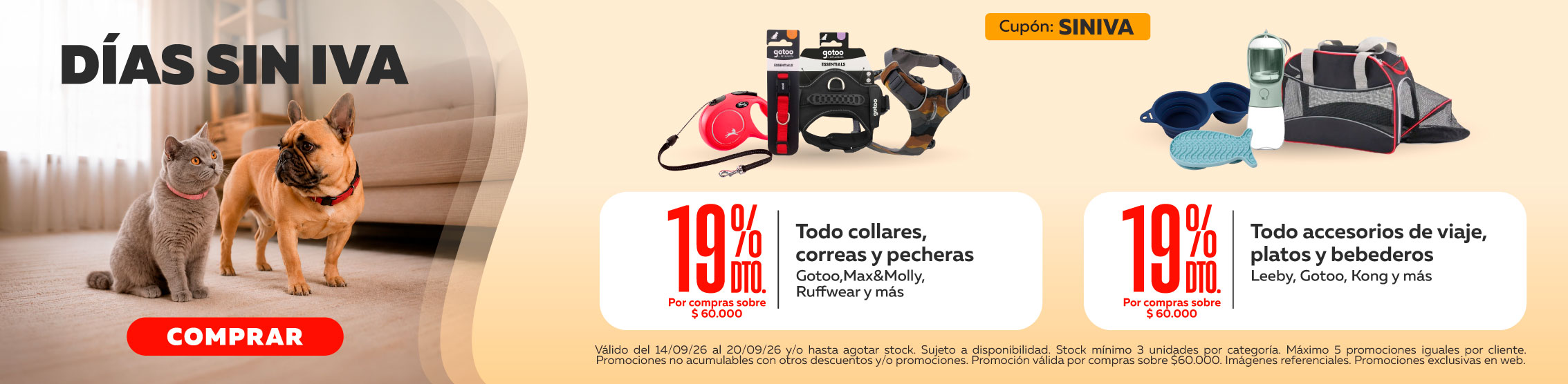 19% de descuento en todo collares