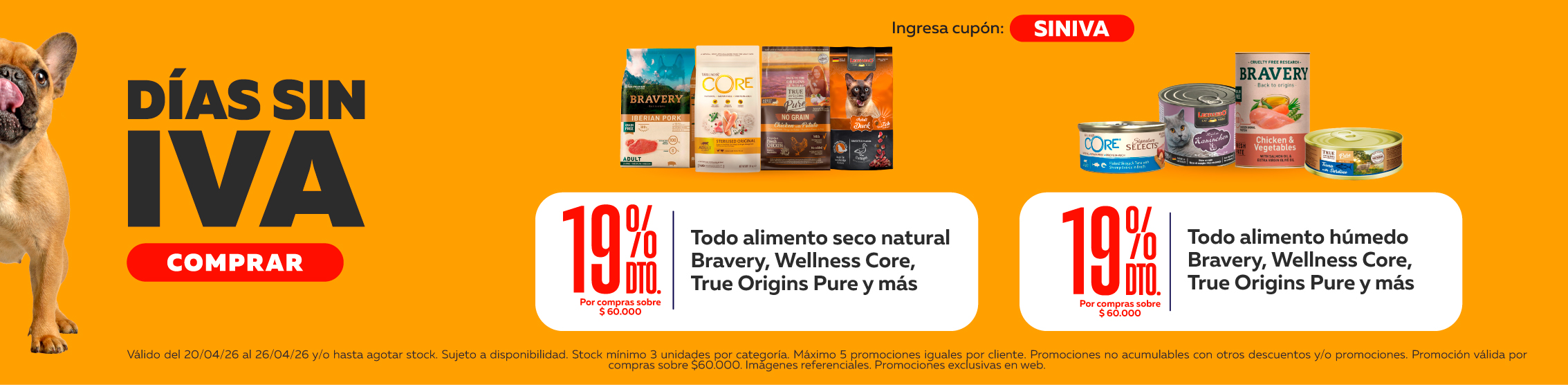 dias sin iva alimento natural