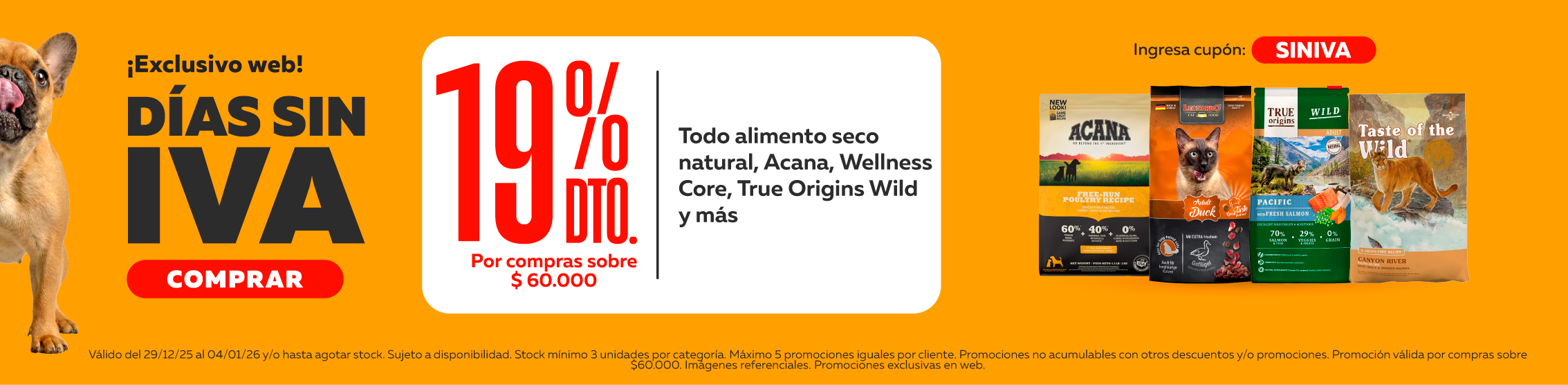 dias sin iva alimento natural