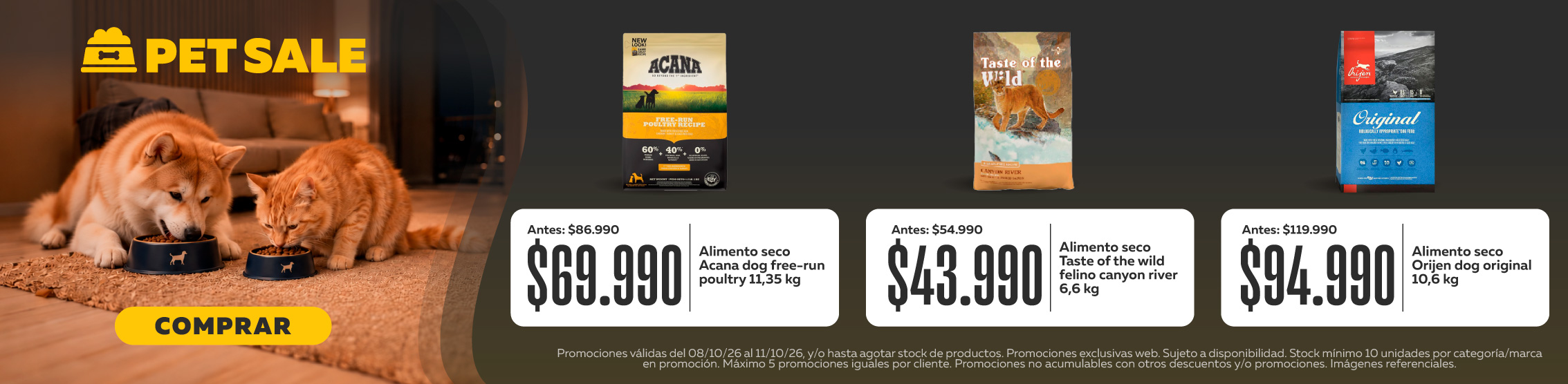 Hasta 20% de descuento en alimento seco natural seleccionado