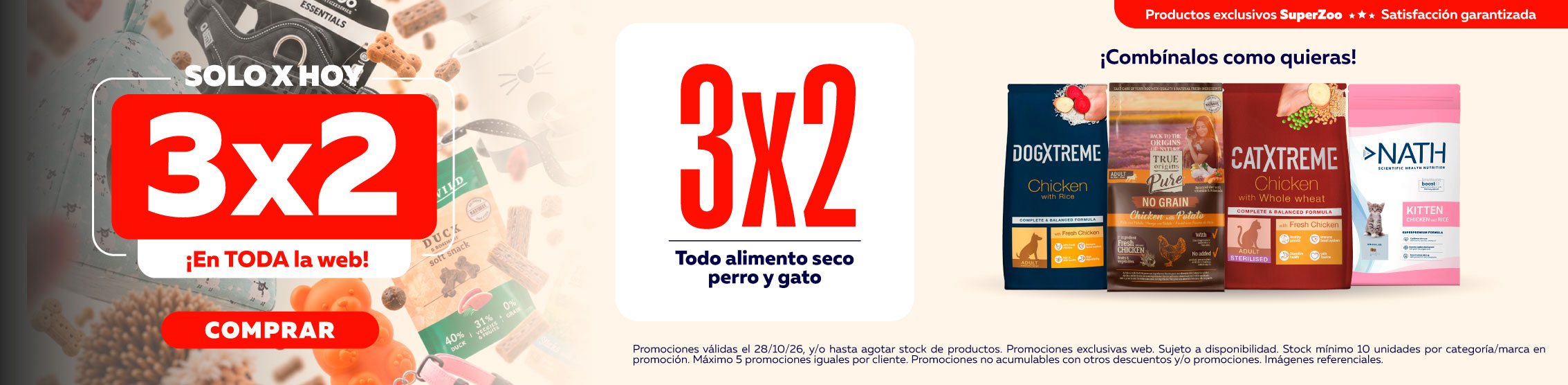 3x2 toda la web Alimento seco