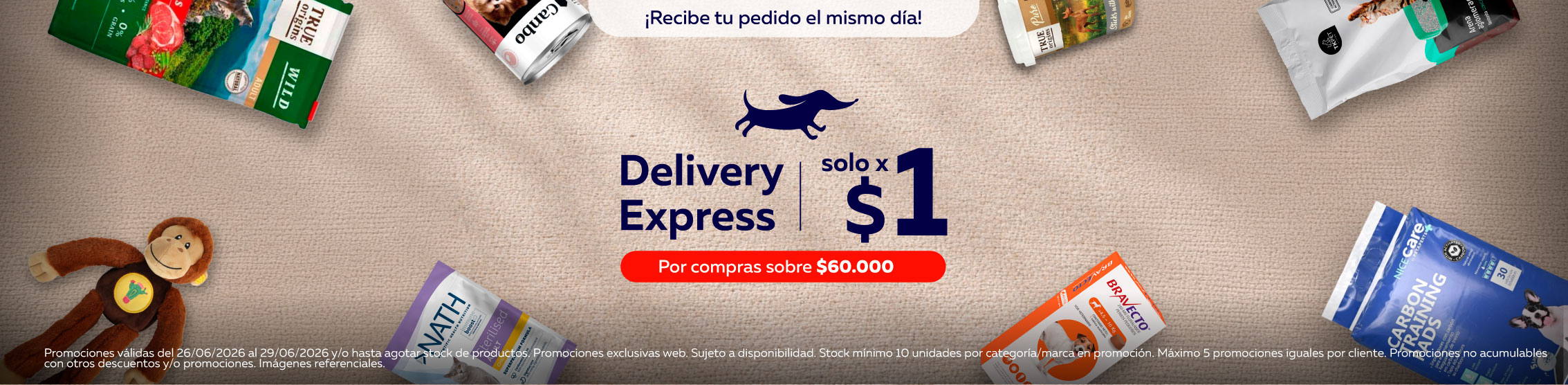 Delivery express solo a $1