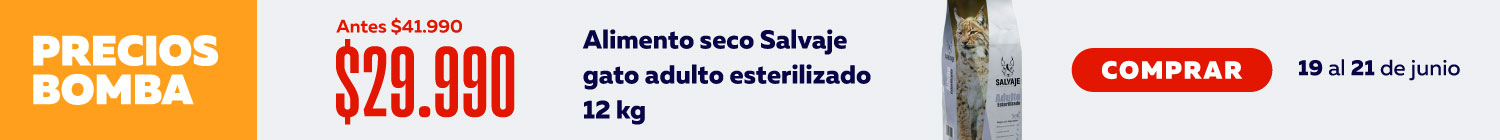 Ahorro de $12.000 en Alimento seco Salvaje Gato adulto esterilizado 12kg