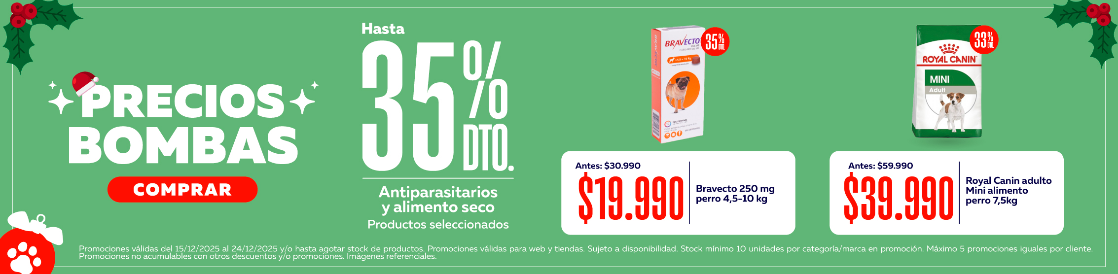 especial navidad bombas