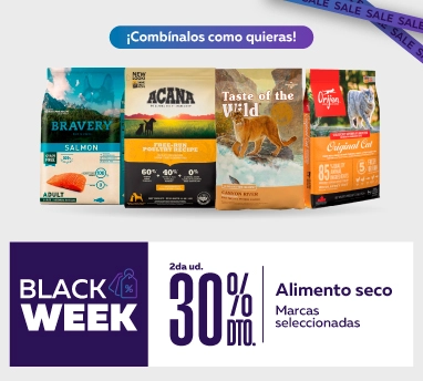 Ofertas Black week en alimento seco seleccionado