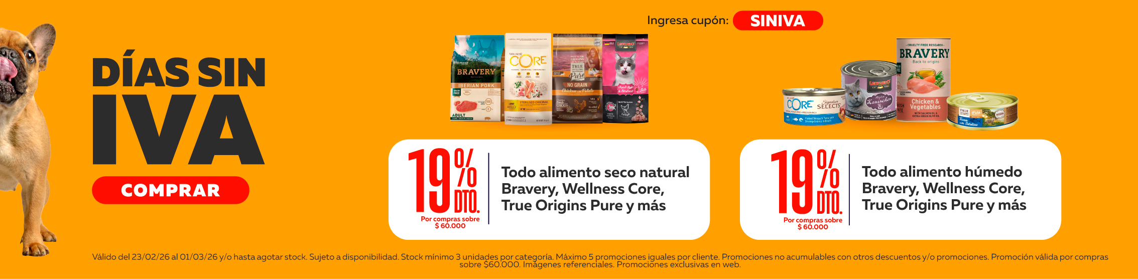 dias sin iva alimento natural