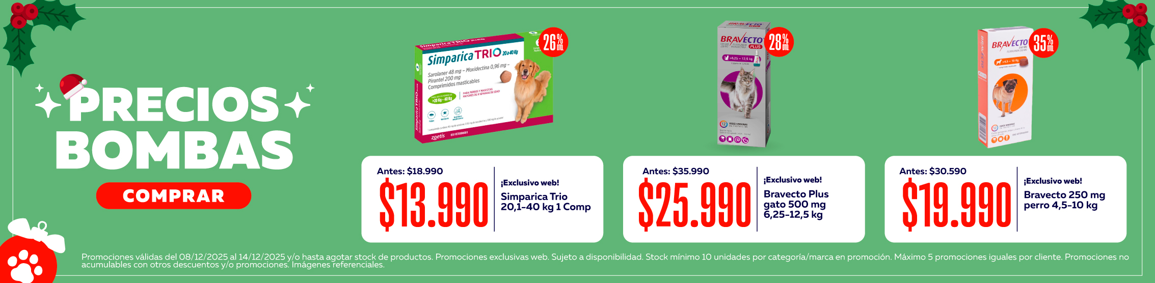 ofertas navidad antiparasitarios