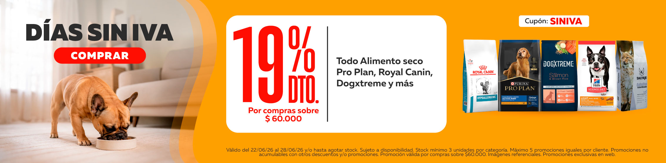 dias sin iva alimento
