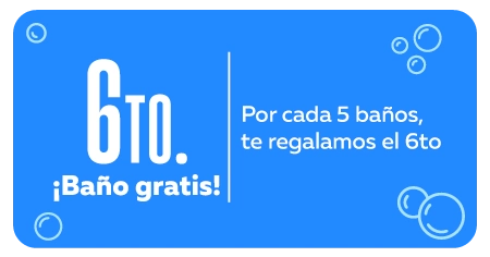 6o baño gratis