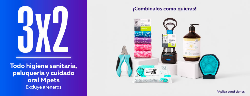 3x2 higiene Mpets 3x2 Todo higiene sanitaria, peluquería y cuidado oral Mpets