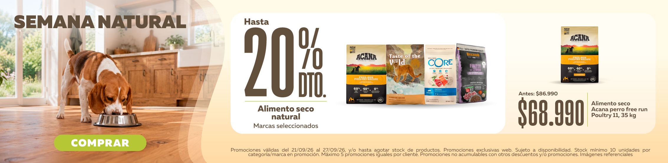 semana natural alimento seco