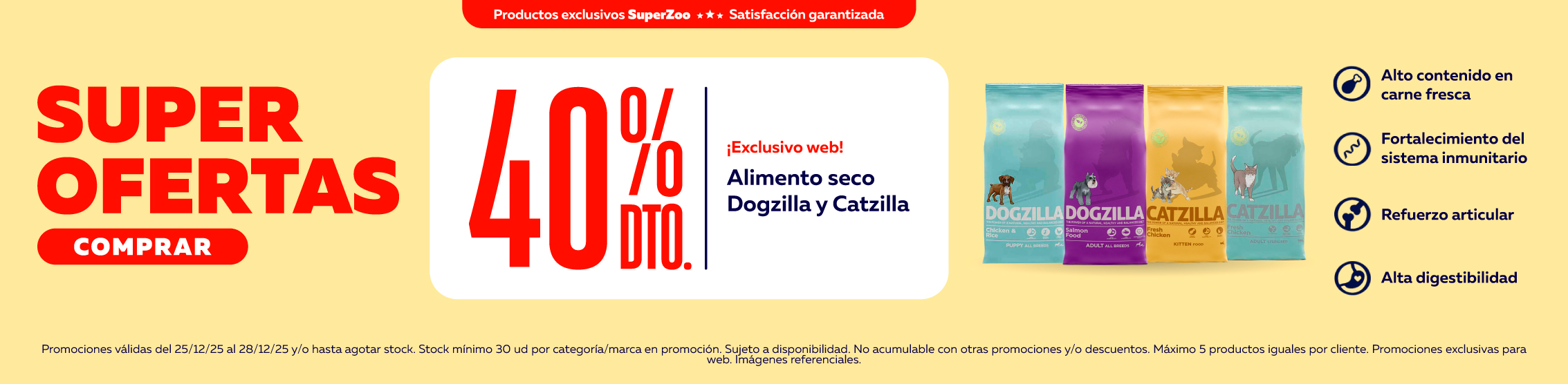super ofertas dogzilla y catzilla