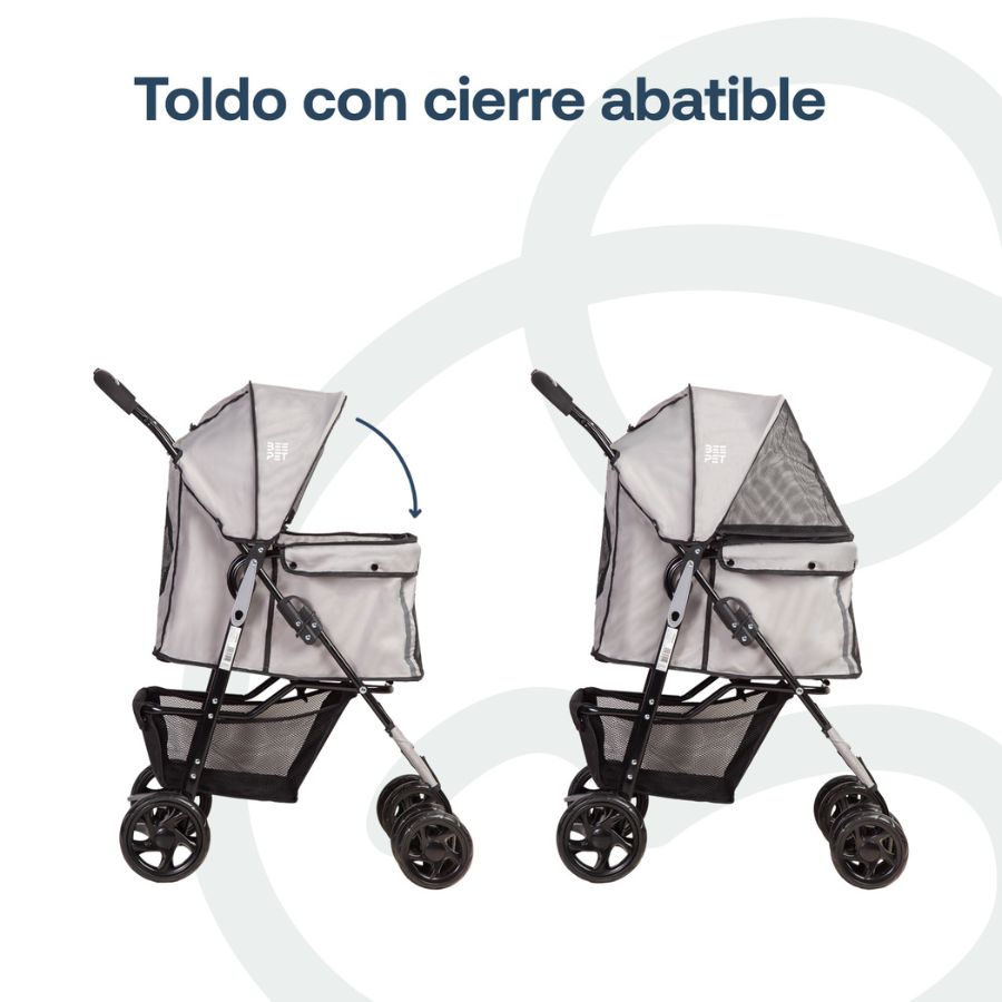Bebesit coche para mascotas plegable pro negro, , large image number null