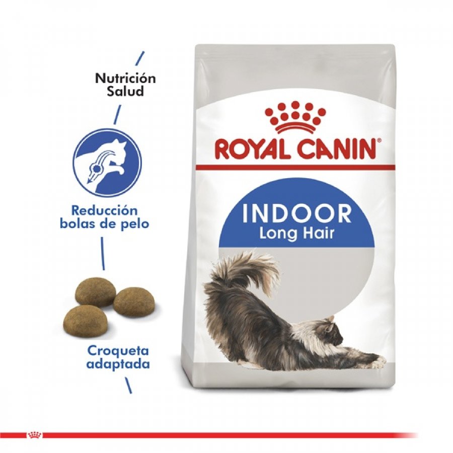 Royal Canin Alimento Seco Gato Adulto Indoor Long Hair, , large image number null