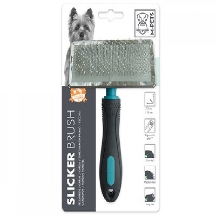 Slicker brush mpets negro y azul